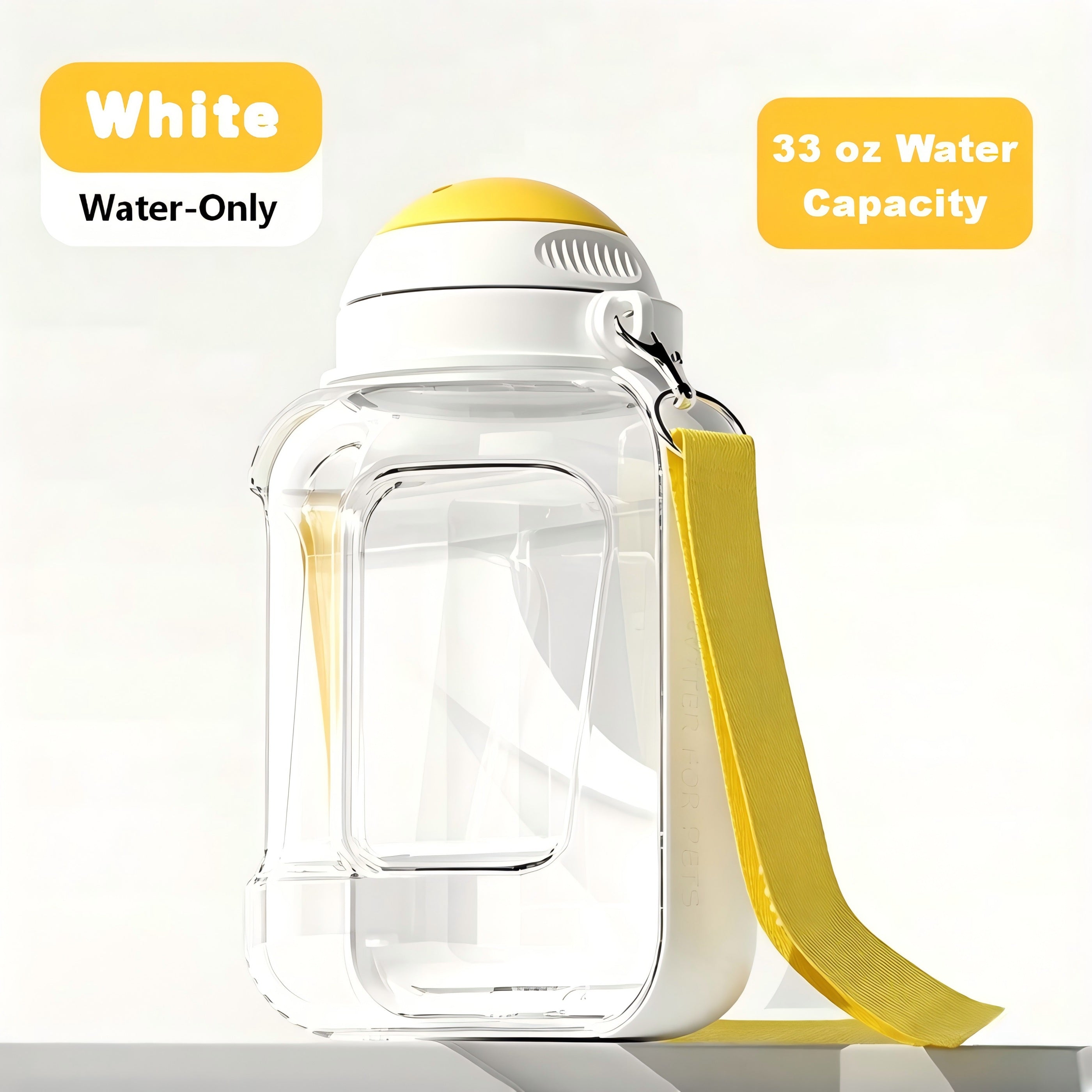 Dog Travel Bottle with Food Container– Large Capacity (32 oz Water & 10 oz Food), Leak-Proof, Perfect for  Dogs or Multiple Pets on the Go
