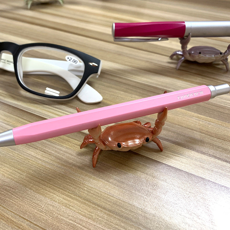 Creative Design Of Pen Holder, Weightlifting Crab Pen Holder,
