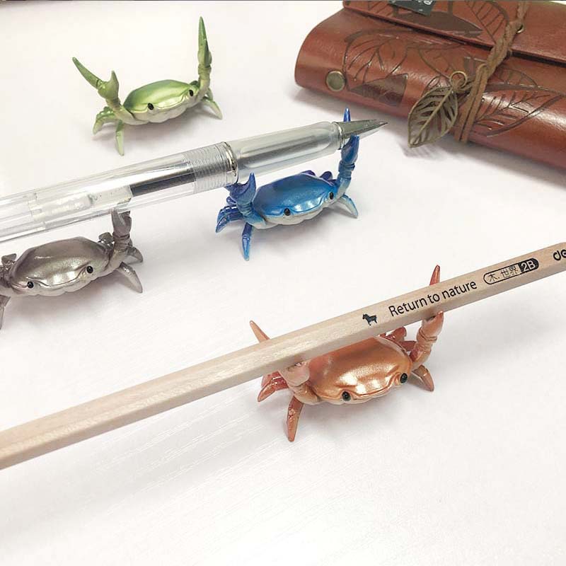 Creative Design Of Pen Holder, Weightlifting Crab Pen Holder,