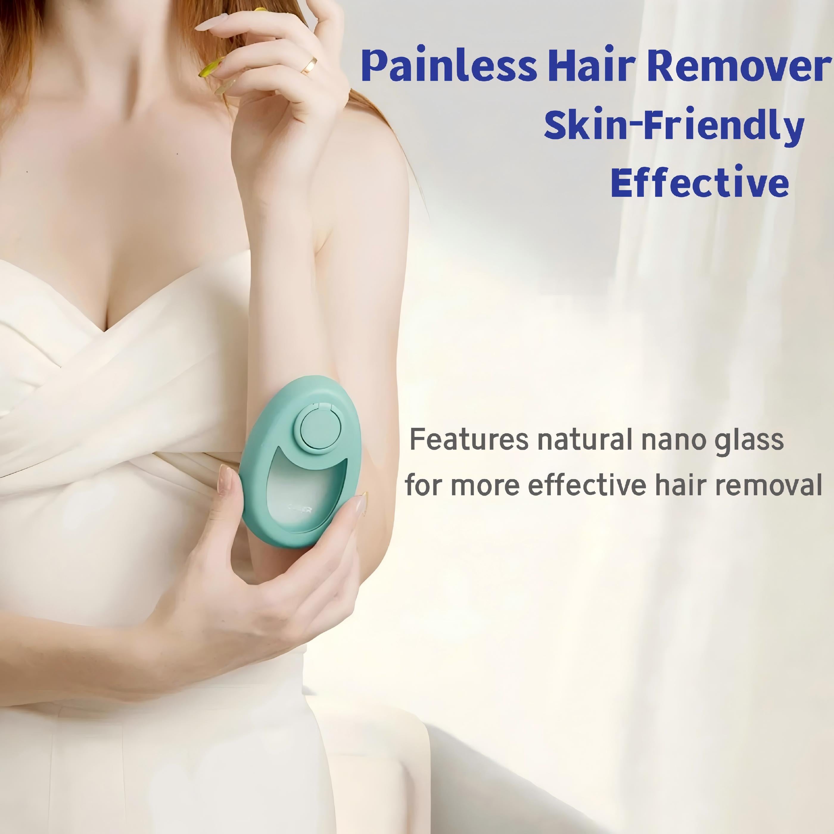 Upgraded Body Hair Remover – Painless Reusable Nano Glass Hair Eraser for Women & Men, Exfoliating Hair Removal Tool for Legs, Arms & Back