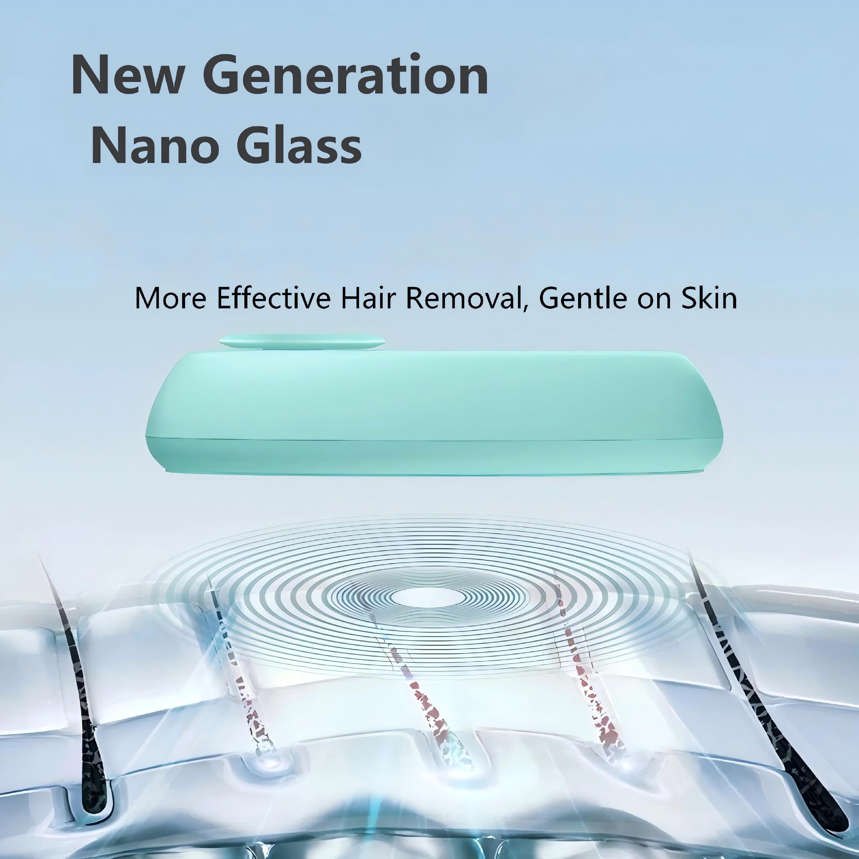 Upgraded Body Hair Remover – Painless Reusable Nano Glass Hair Eraser for Women & Men, Exfoliating Hair Removal Tool for Legs, Arms & Back