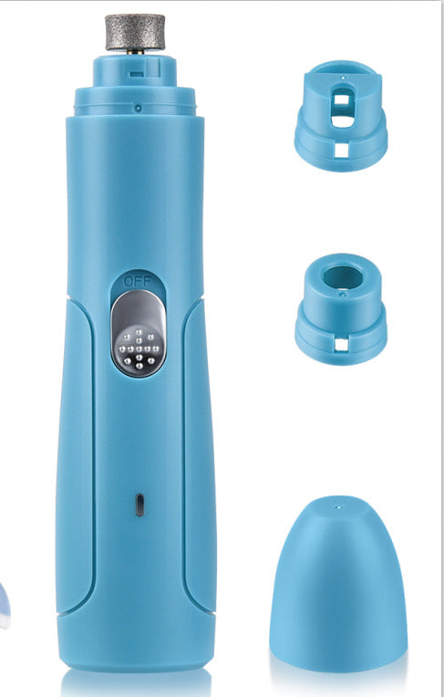Electric Rechargeable Pet Nail Trimmer Painless Paws Grooming & Smoothing for Small Medium Large Dogs & Cats