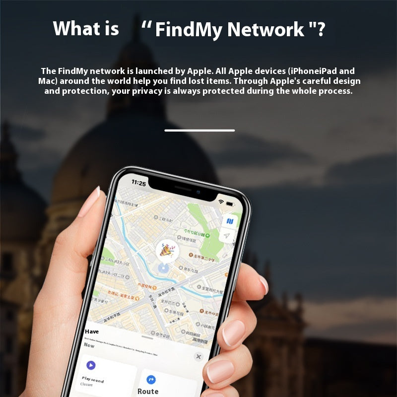 Mini GPS Tracker Smart Tag Compatible with iOS Find My APP Global Locator Anti-lost Finder for Car Pet Keys Wallet Suitcase iTag