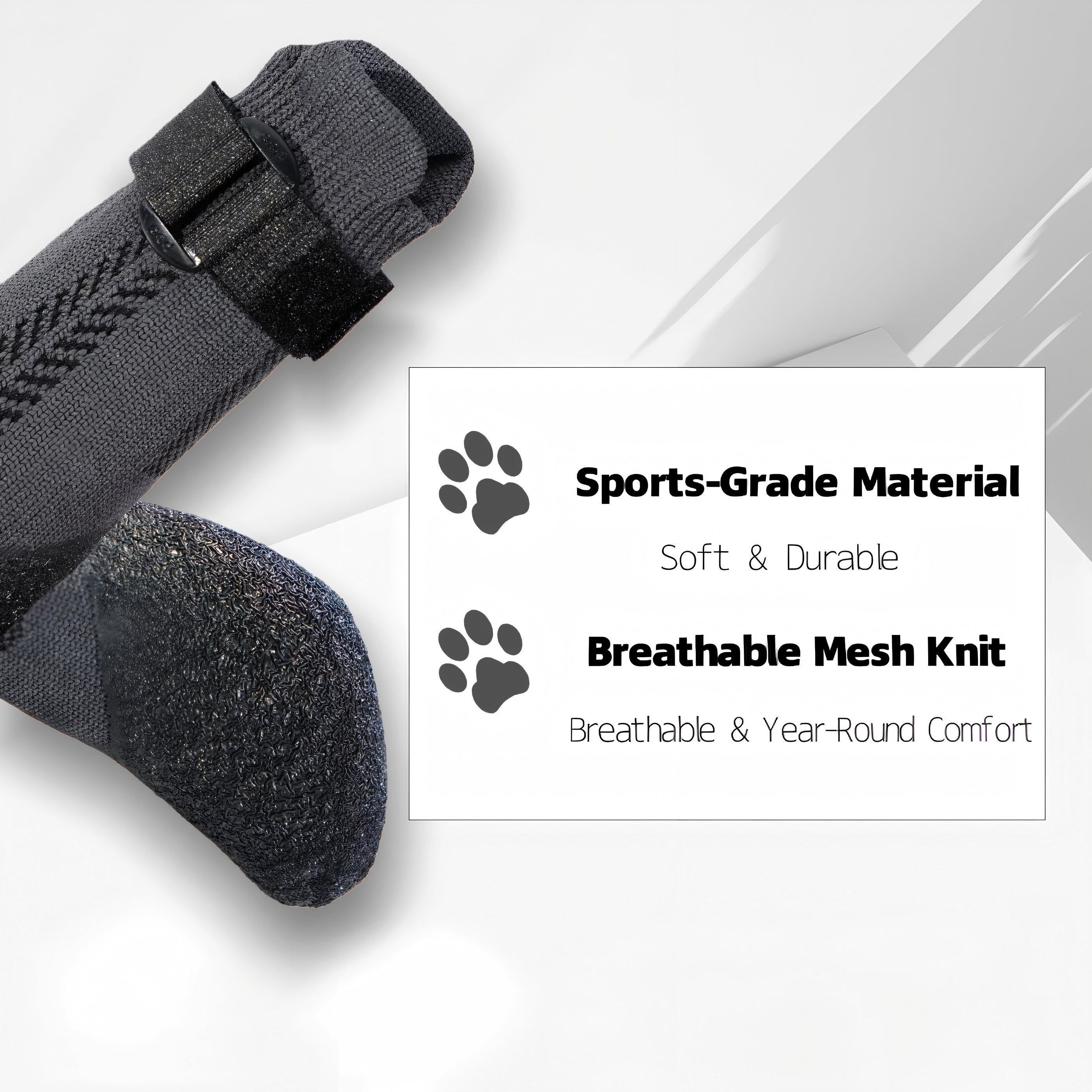 Waterproof Dog Boots, Non-Slip Dog Socks for Indoor & Outdoor Use, Protect Paws from Hot Pavement & Snow, Comfortable & Durable for Small Medium Large Dogs
