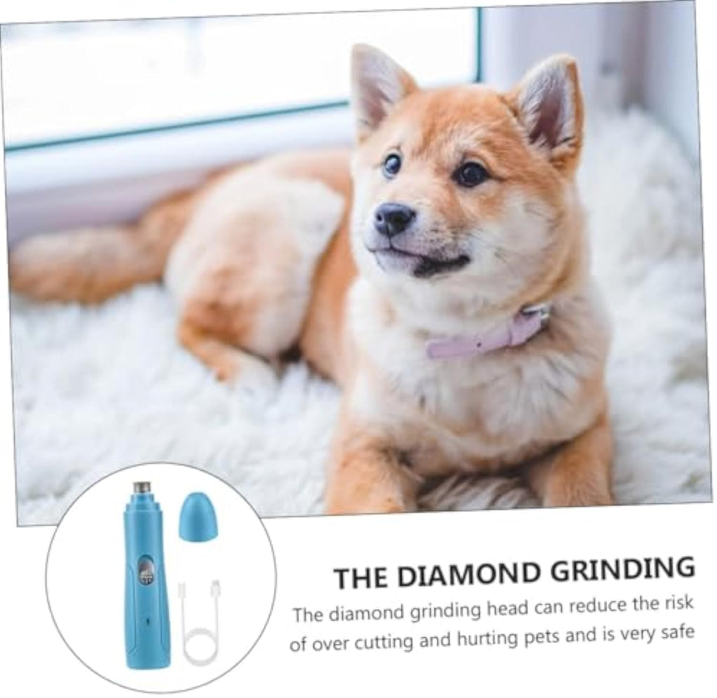 Electric Rechargeable Pet Nail Trimmer Painless Paws Grooming & Smoothing for Small Medium Large Dogs & Cats