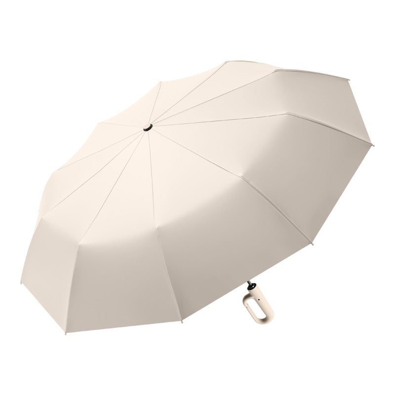 Inverted Umbrella with Carabiner Handle, Compact Wind Proof Umbrellas For Rain and Sun Protection, Portable Reverse Folding Umbrella, Car Umbrella