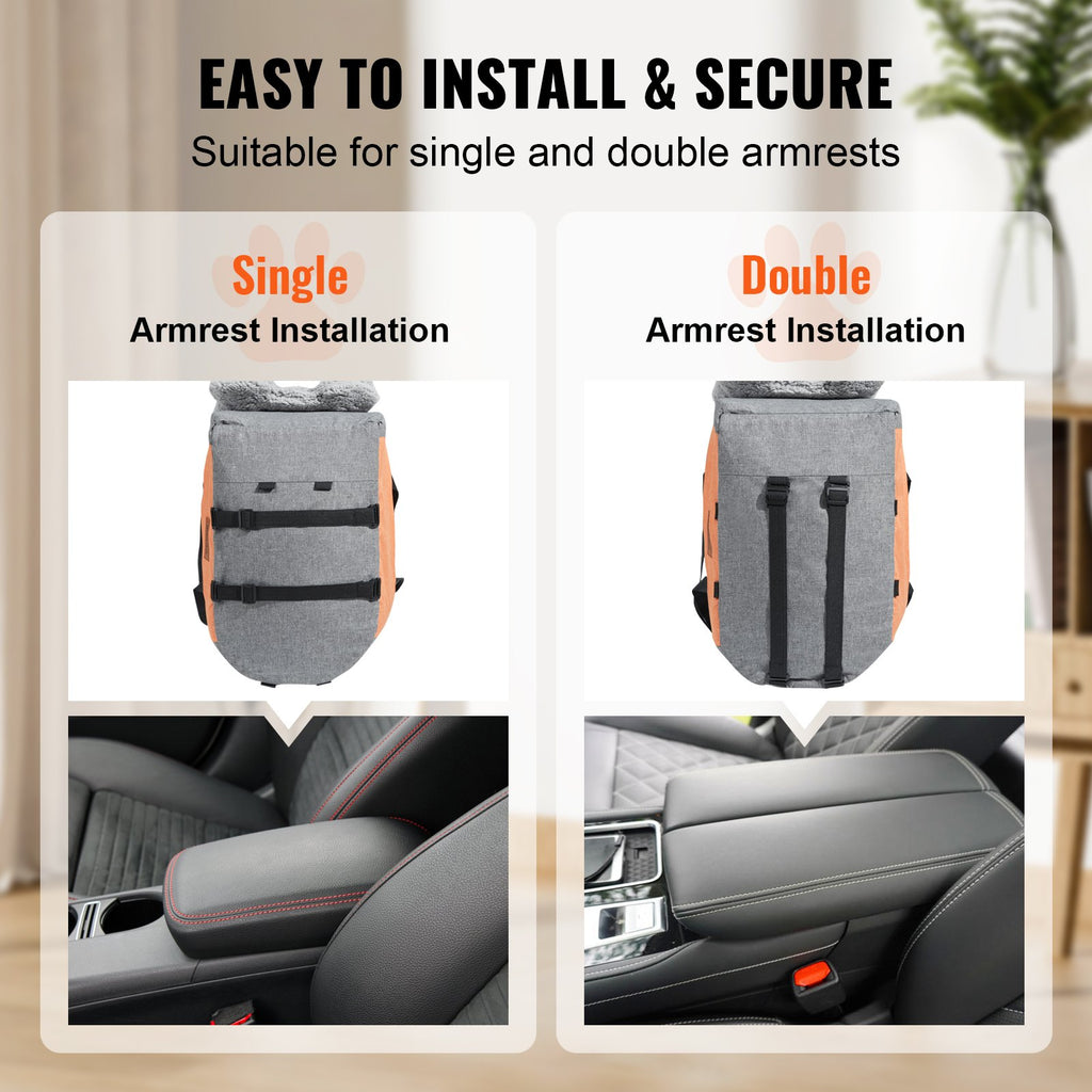 Dog Car Seat for Small Dog Center Console Seat Pet Booster Seat for Car Puppy Small Dogs